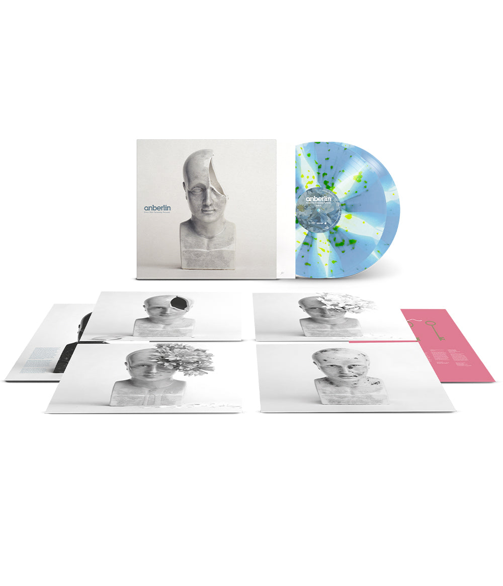 Anberlin Never Take Friendship Personal 2LP Vinyl (Baby Blue / White Cornetto w/ Highlighter Yellow Splatter)