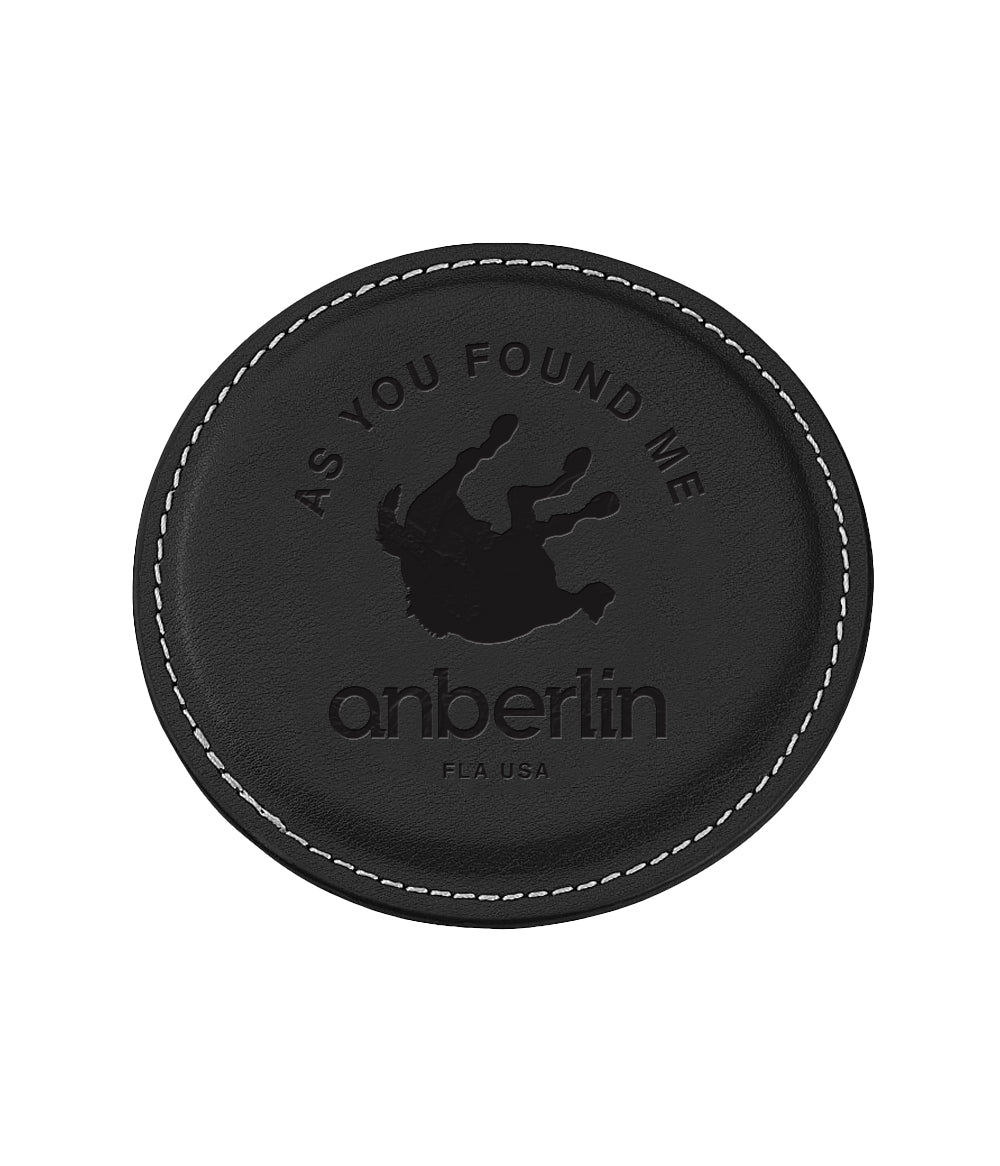 Anberlin As You Found Me Leather Coaster