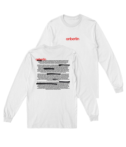 Anberlin Wiki Long Sleeve Shirt