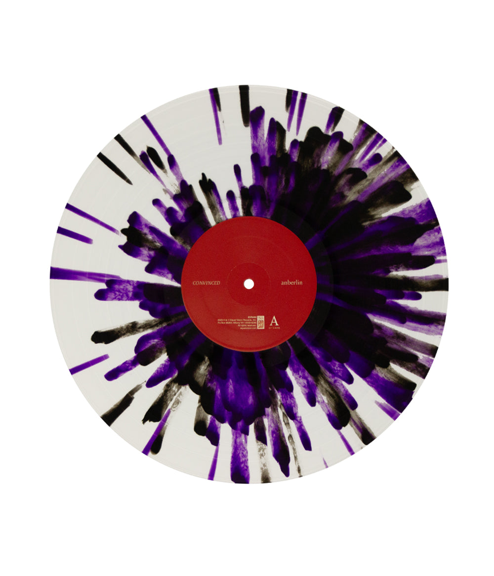 Anberlin Convinced Vinyl (Clear w/ Black & Purple Splatter)