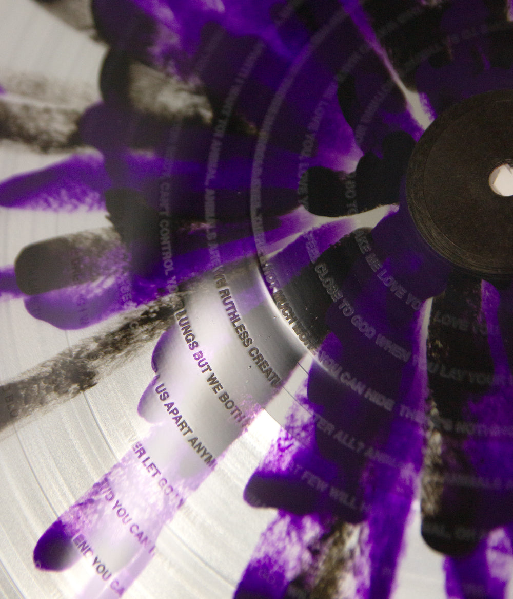 Anberlin Convinced Vinyl (Clear w/ Black & Purple Splatter)