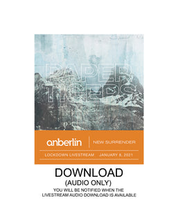 Anberlin Paper Tigers Livestream Audio Digital Download