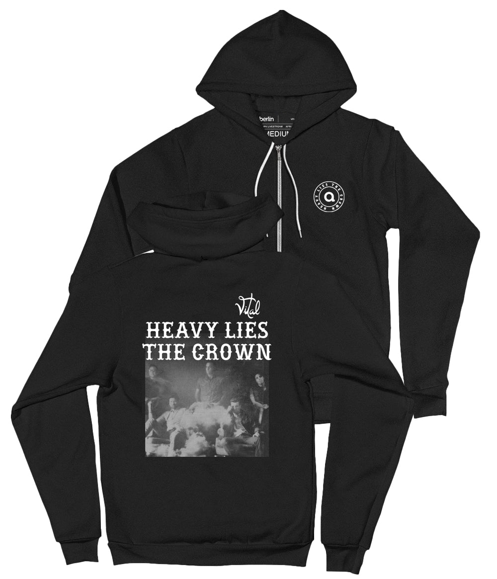 Anberlin Heavy Lies The Crown Zip Hooded Sweatshirt